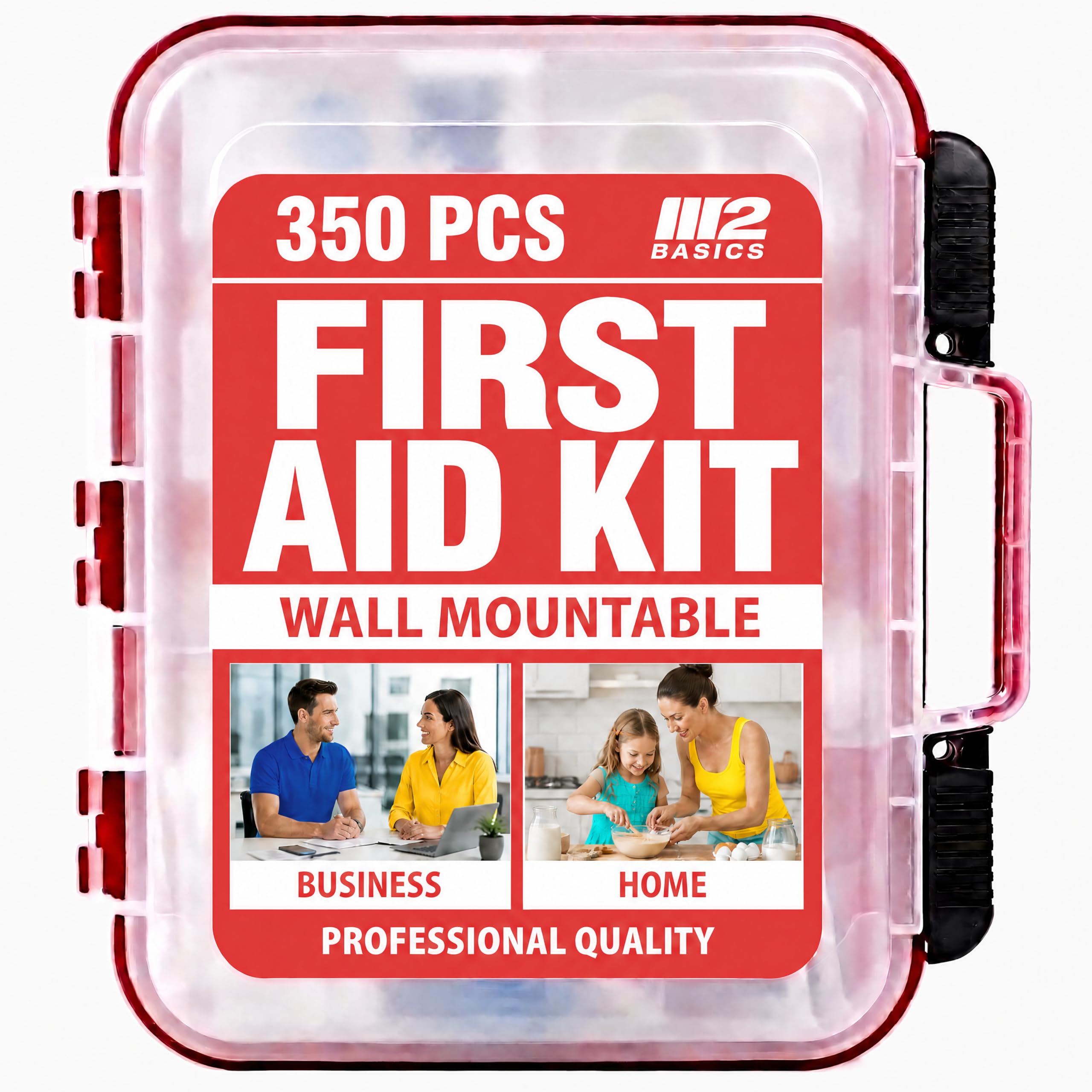 M2 BASICS First Aid Kit for offices warehouses and stores