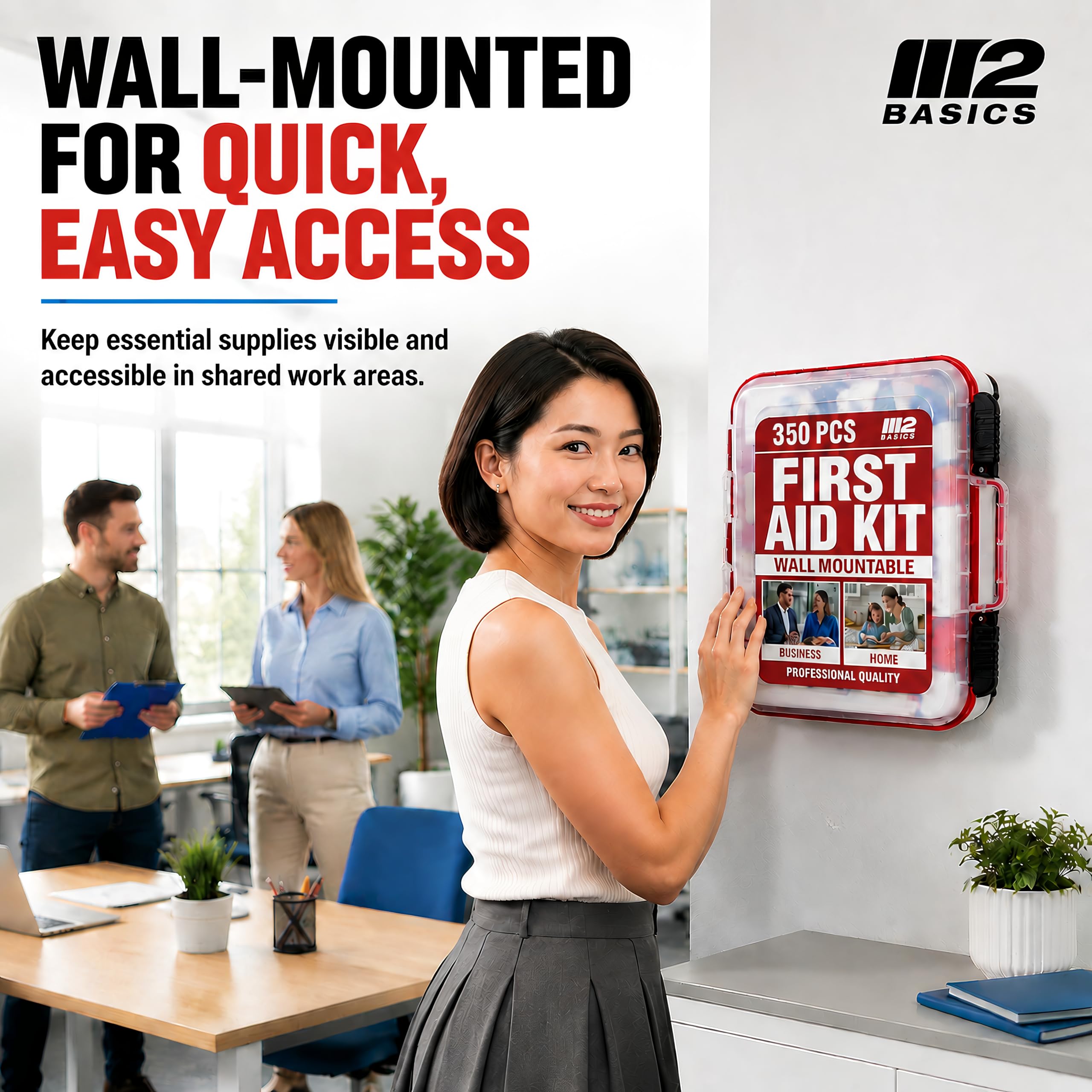 Durable organized emergency storage first aid kit