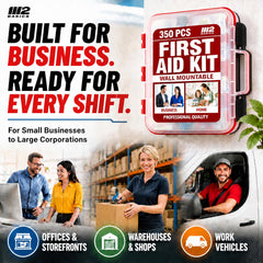 Swing-out compartments and dual-layer wall-mount first aid kit