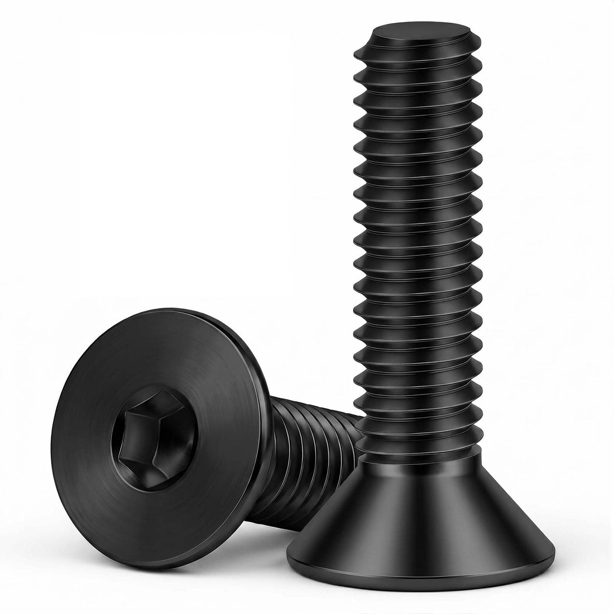 m8-1-25x20mm flat head socket cap screw alloy steel grade 10-9 black oxide