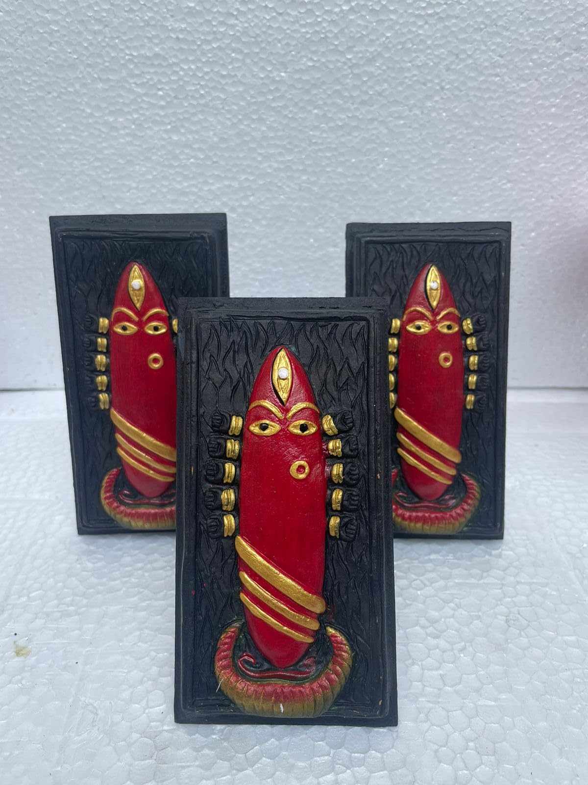 Maa Linga Bhairavi 3D relief table art decorative piece