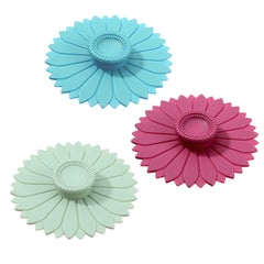 Mabor silicone lid for cups blue color 3 pack