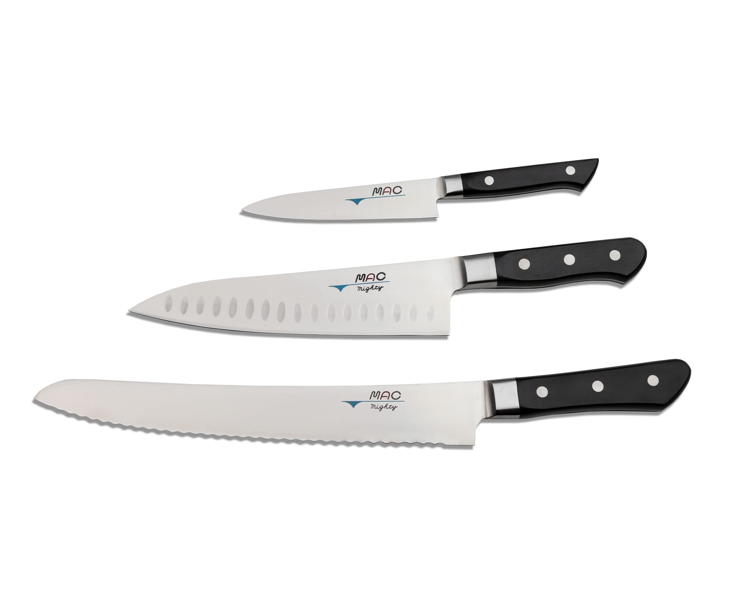 MAC PRO-31 3-piece knife set with MTH-80 8 inch chef knife