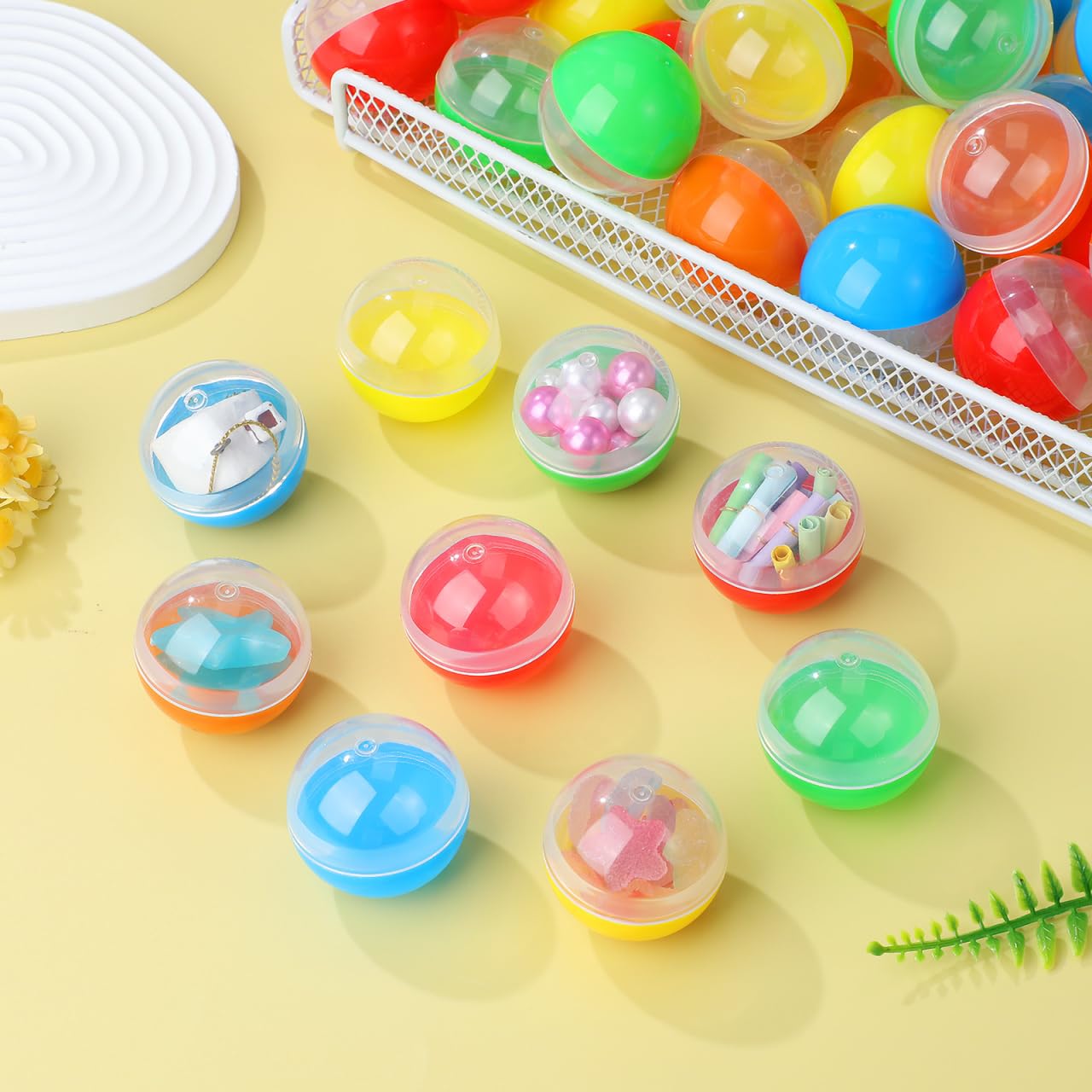 Macaron color inspired capsule ball for DIY crafts