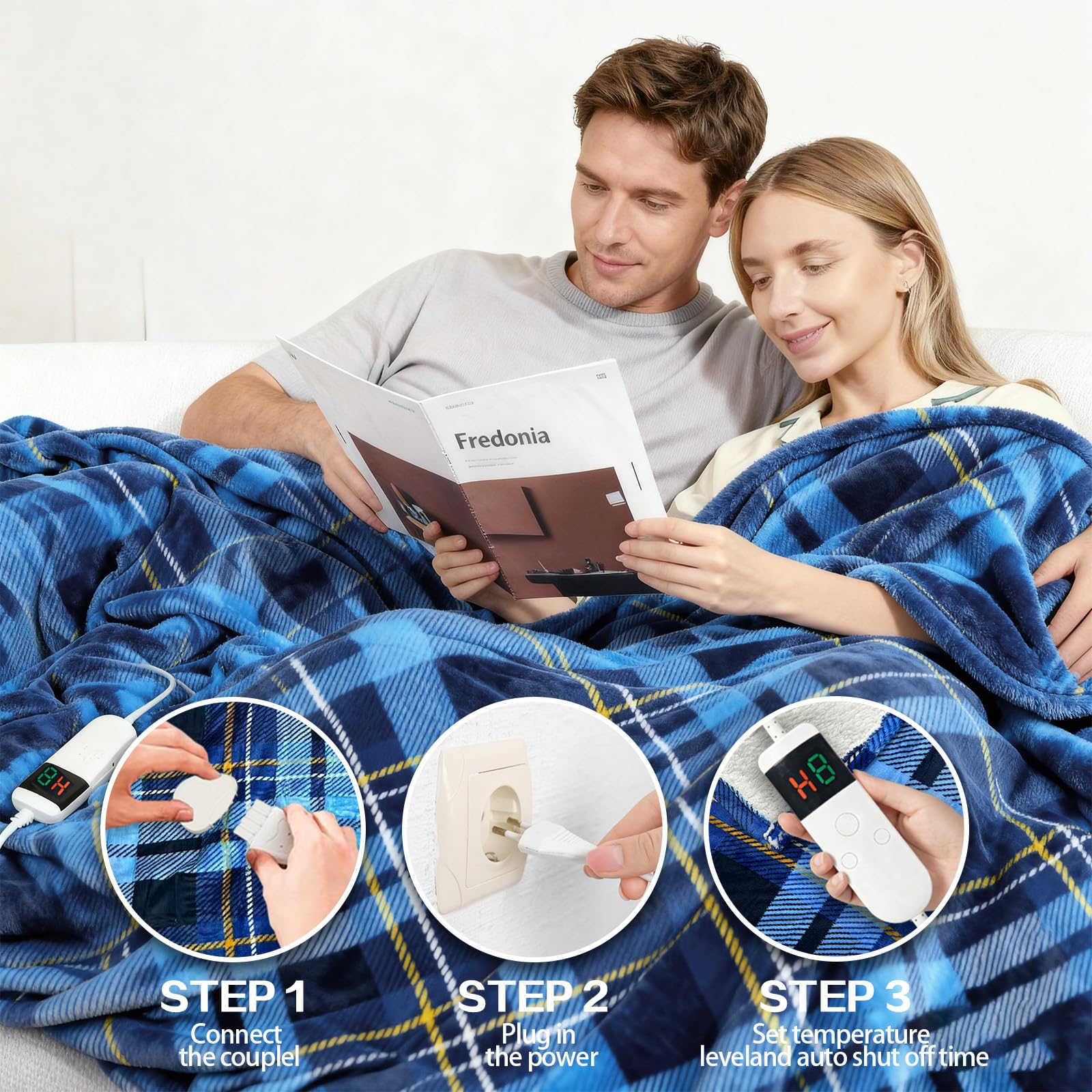 Ten heating levels for customizable warmth