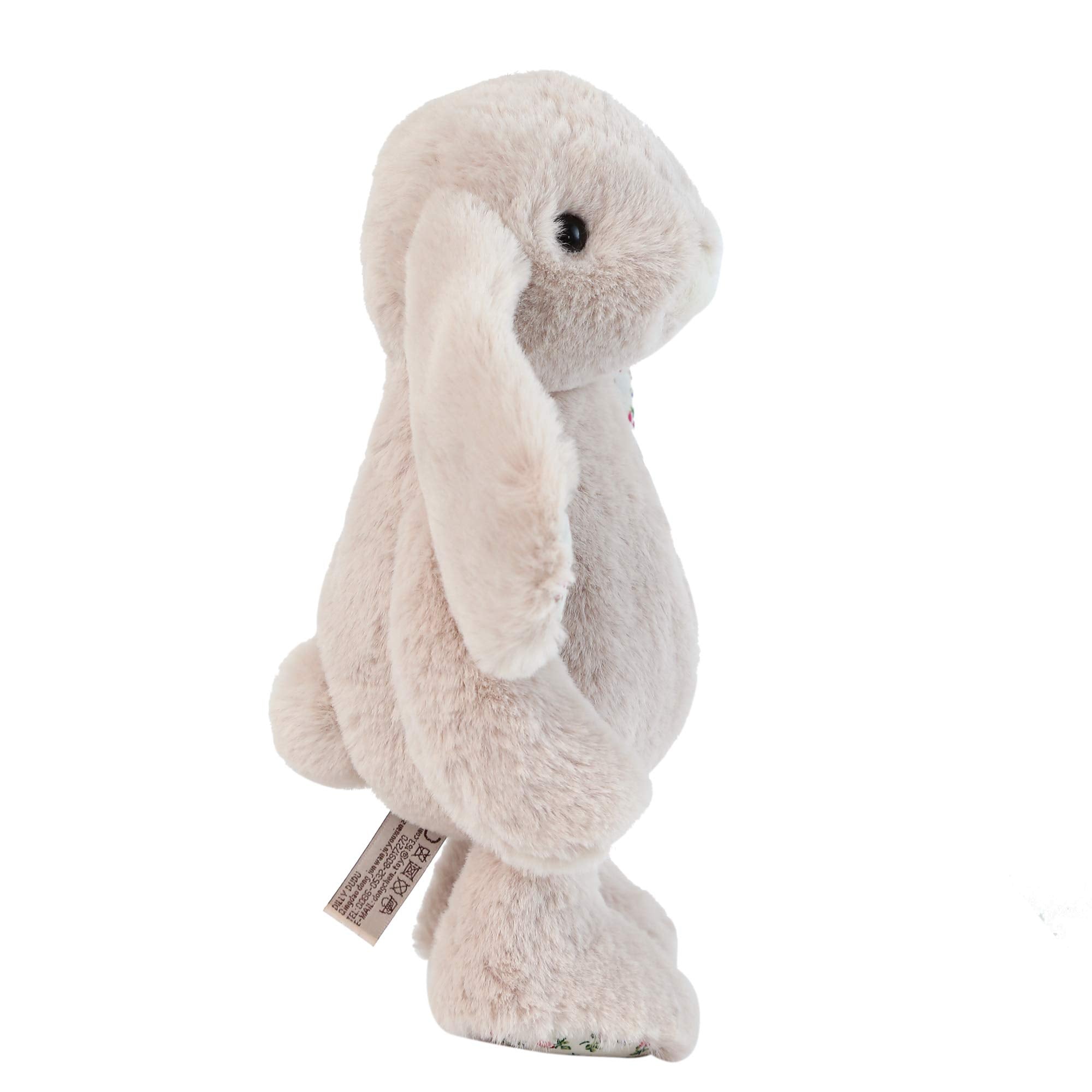 Machine washable Blossom Bunny rabbit plush for easy cleaning