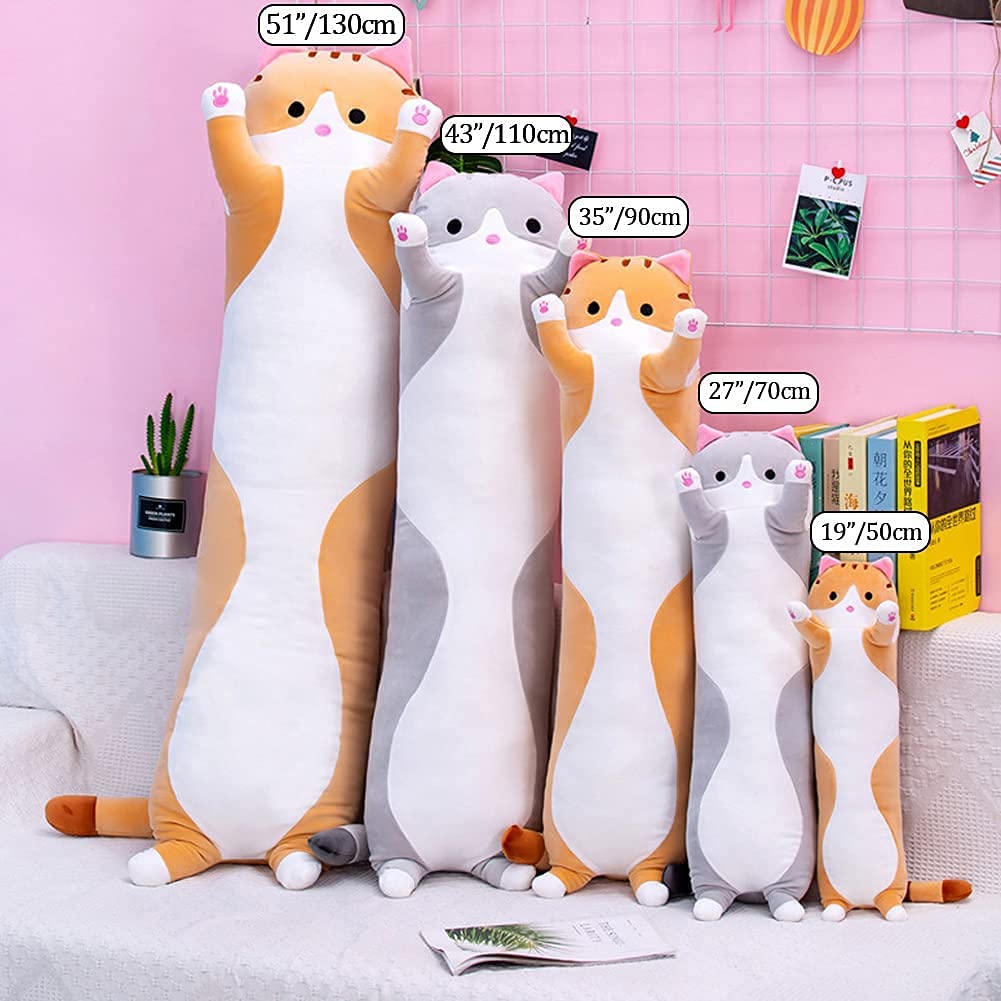 Vacuum sealed packaging for long cat pillow