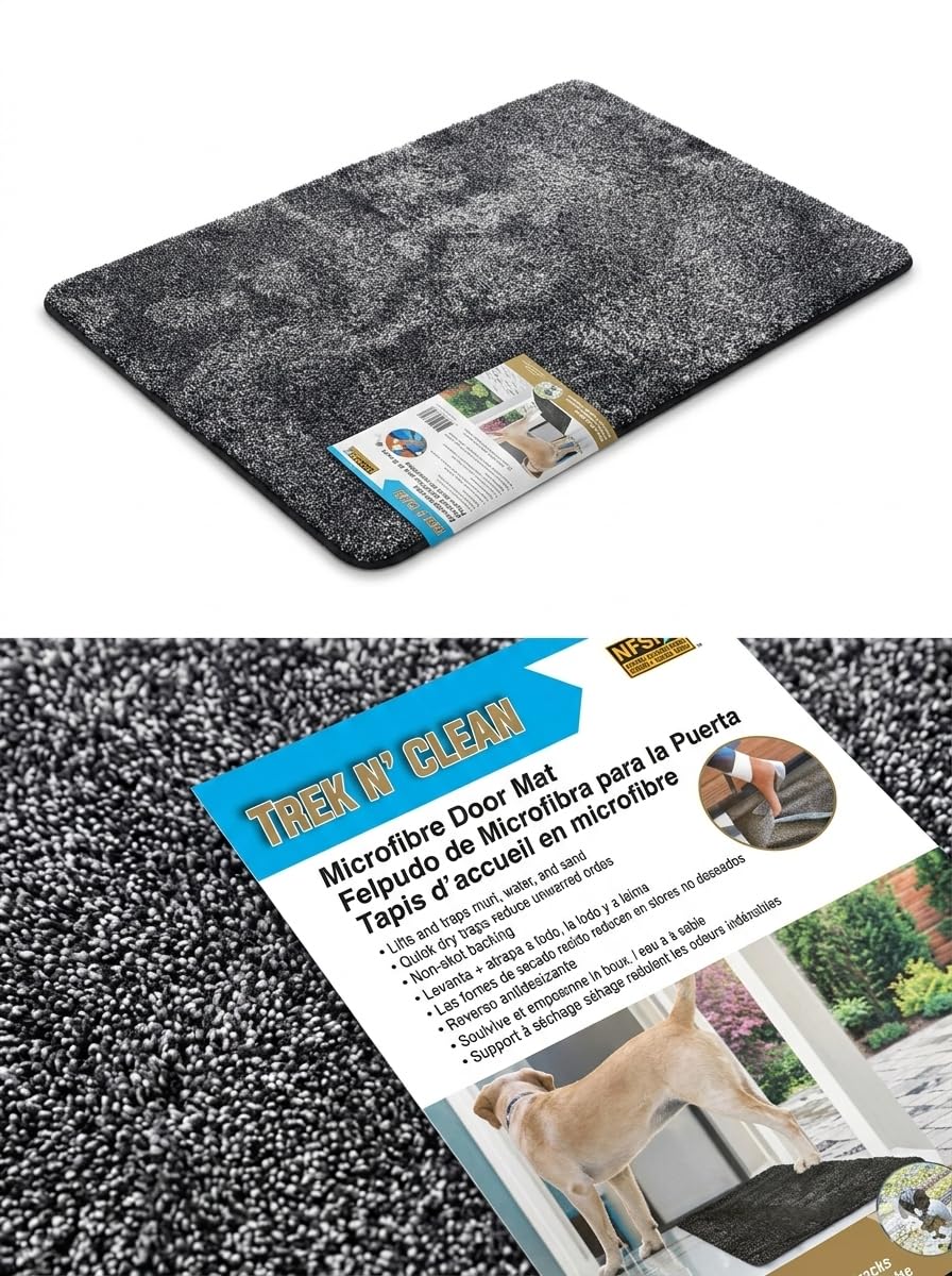 Machine washable quick dry door mat for busy homes