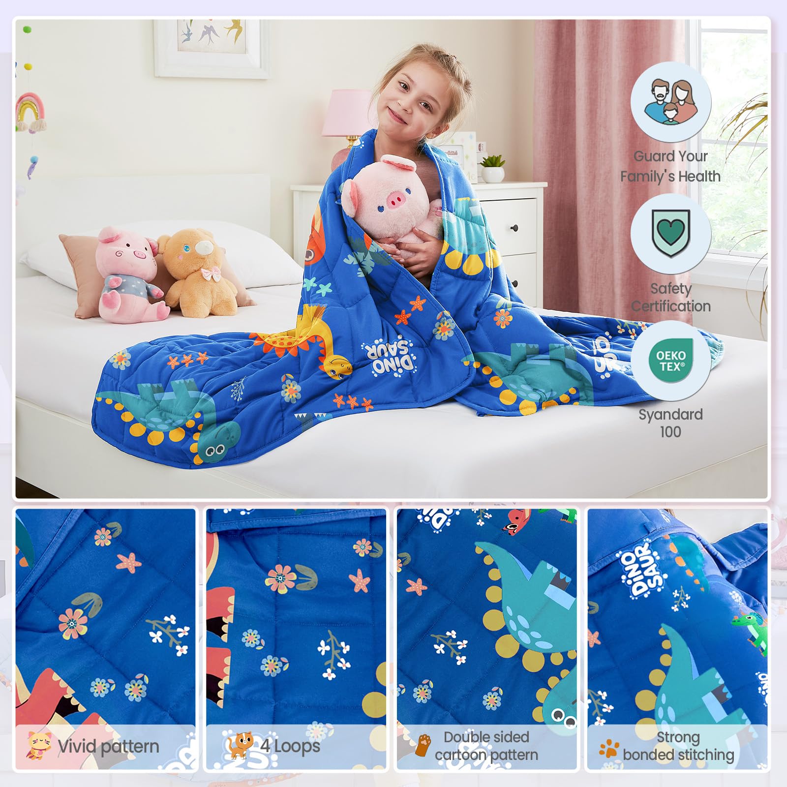 Machine washable weighted blanket care instructions