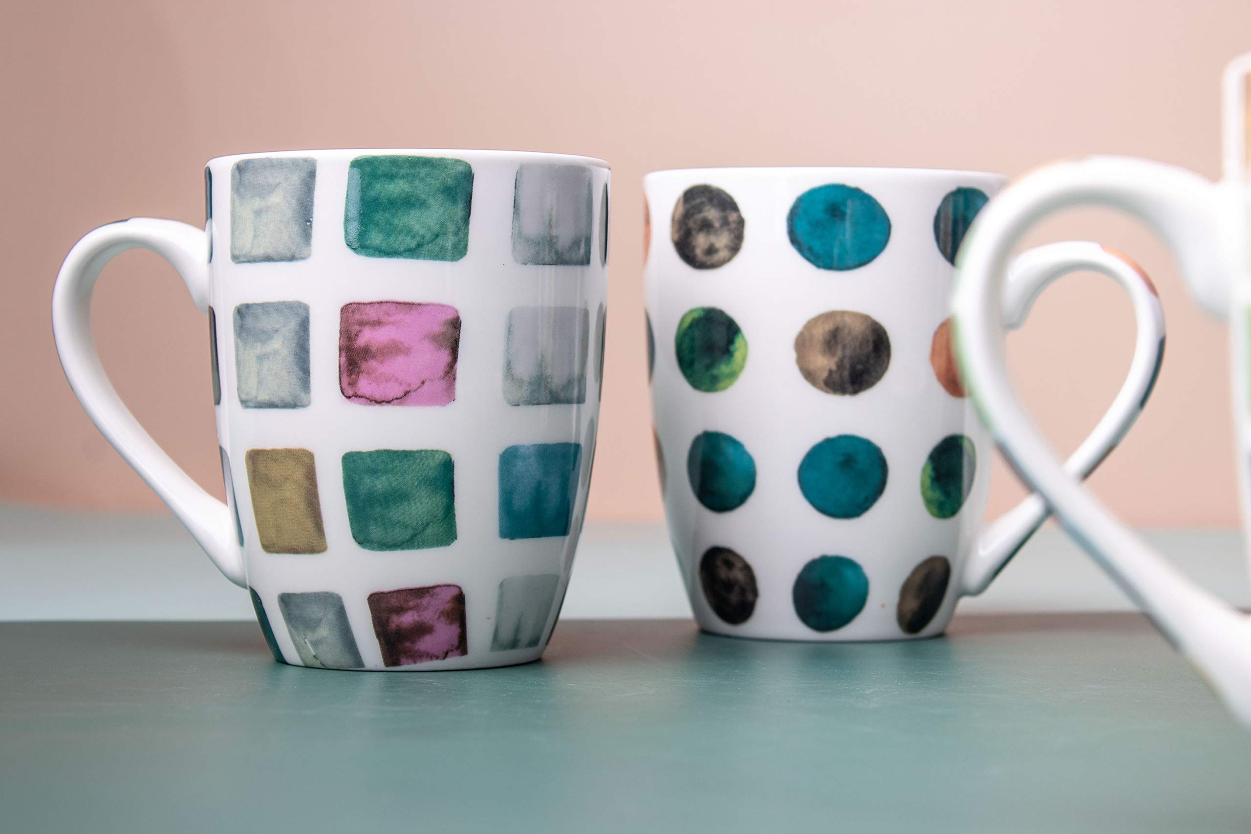 MACHUMA marble pattern mug 11.5 oz 4