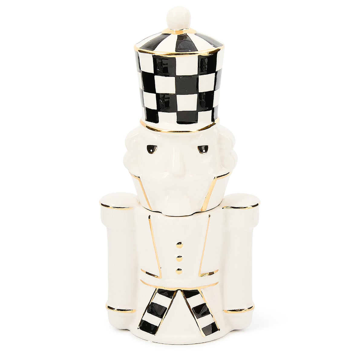 MACKENZIE CHILDS salt and pepper shaker set Courtly Noel Nutcracker image 1
