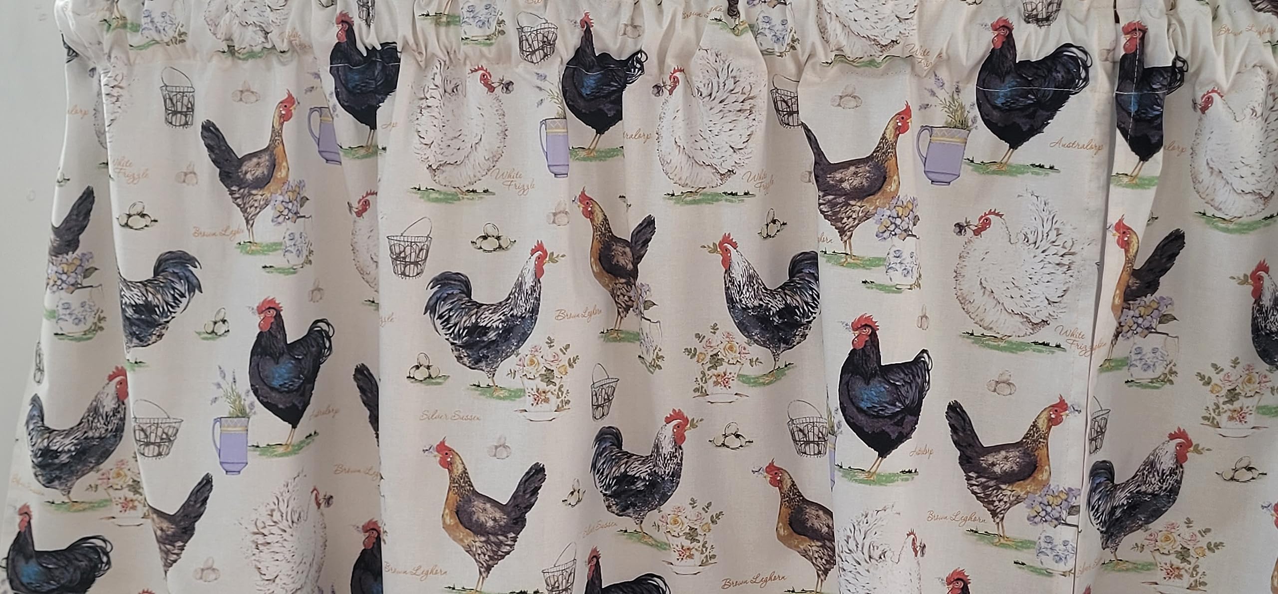 Made in America Rooster Valance curtain image