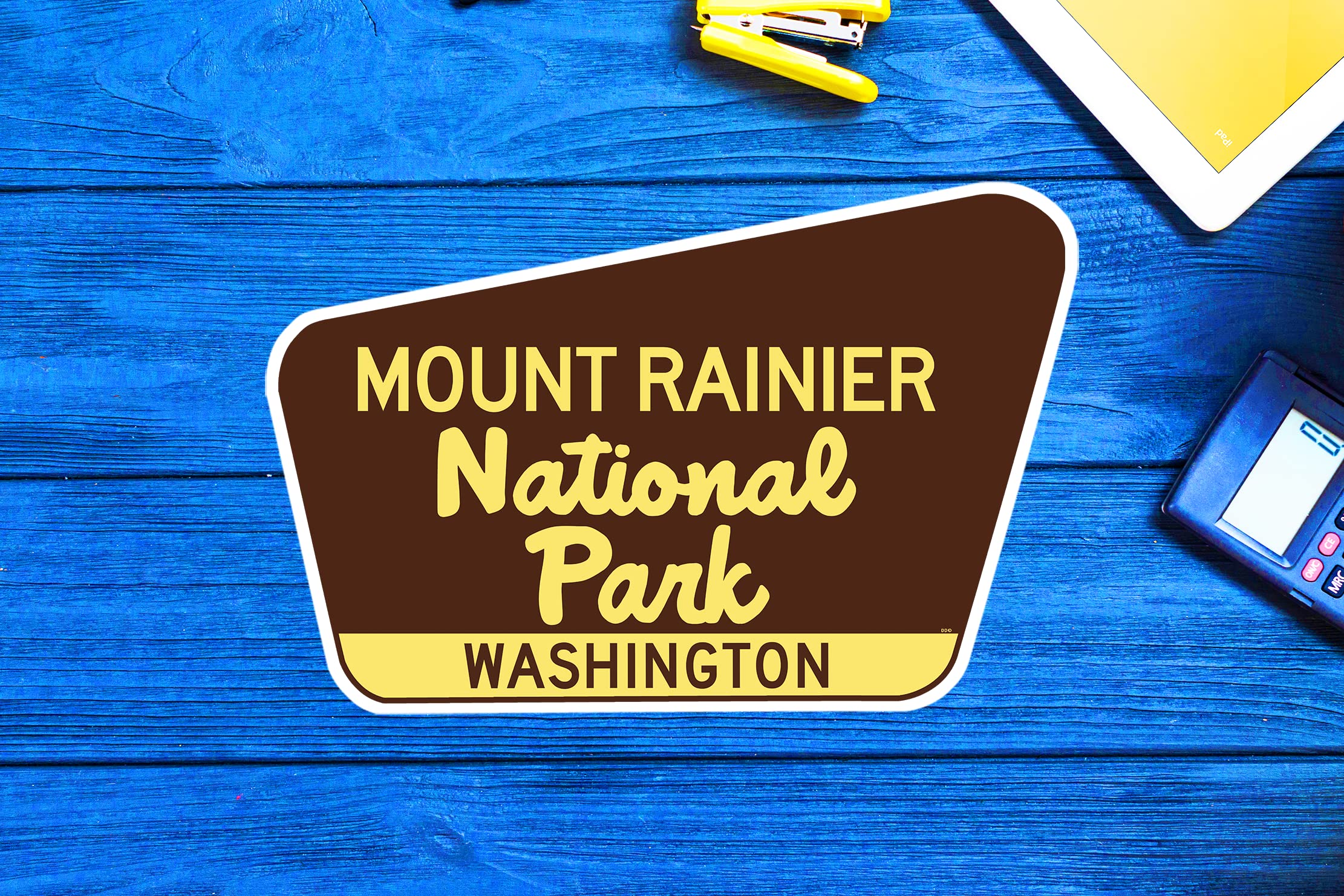 Made in USA Mount Rainier sticker Washington WA