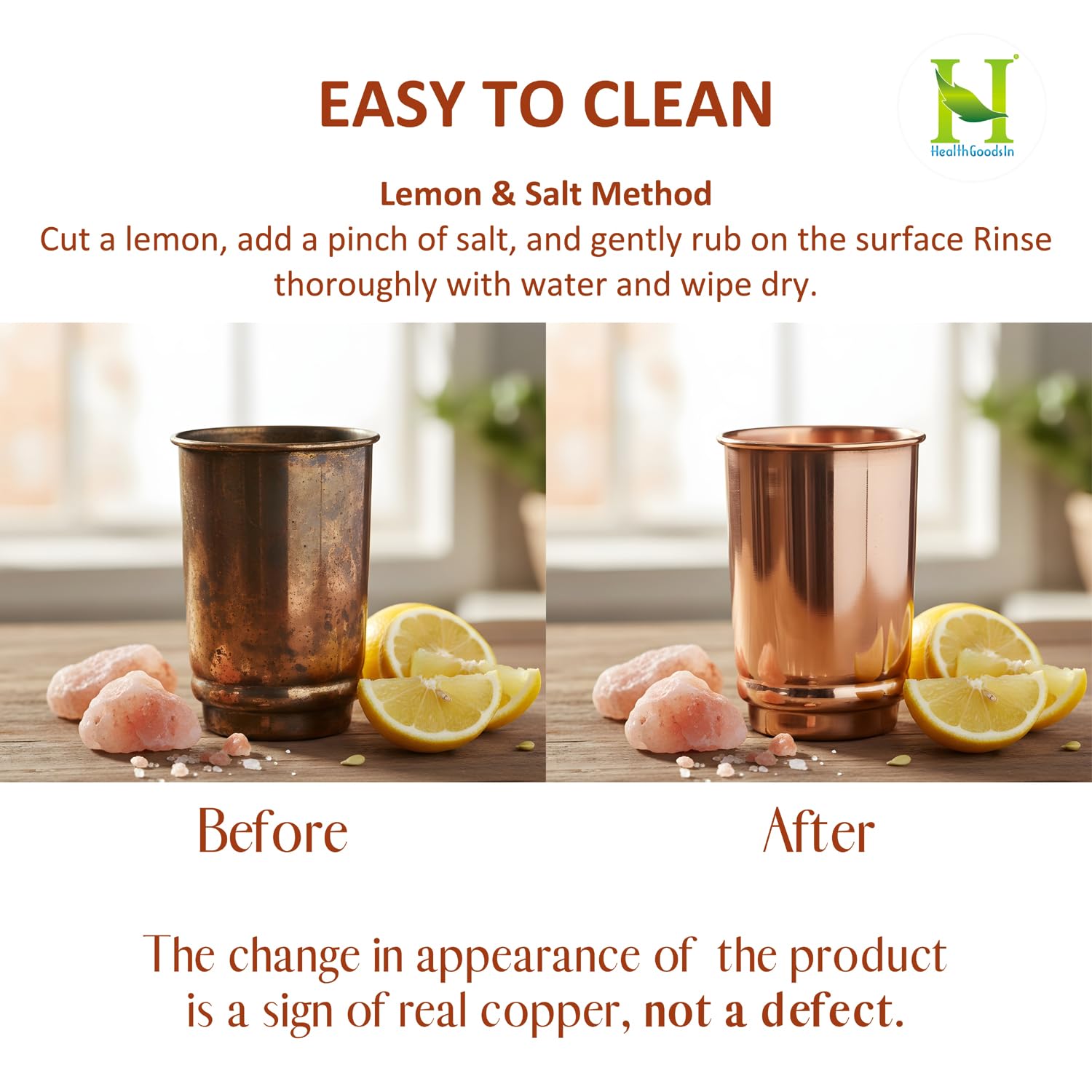 Two-pack copper tumbler hydration set