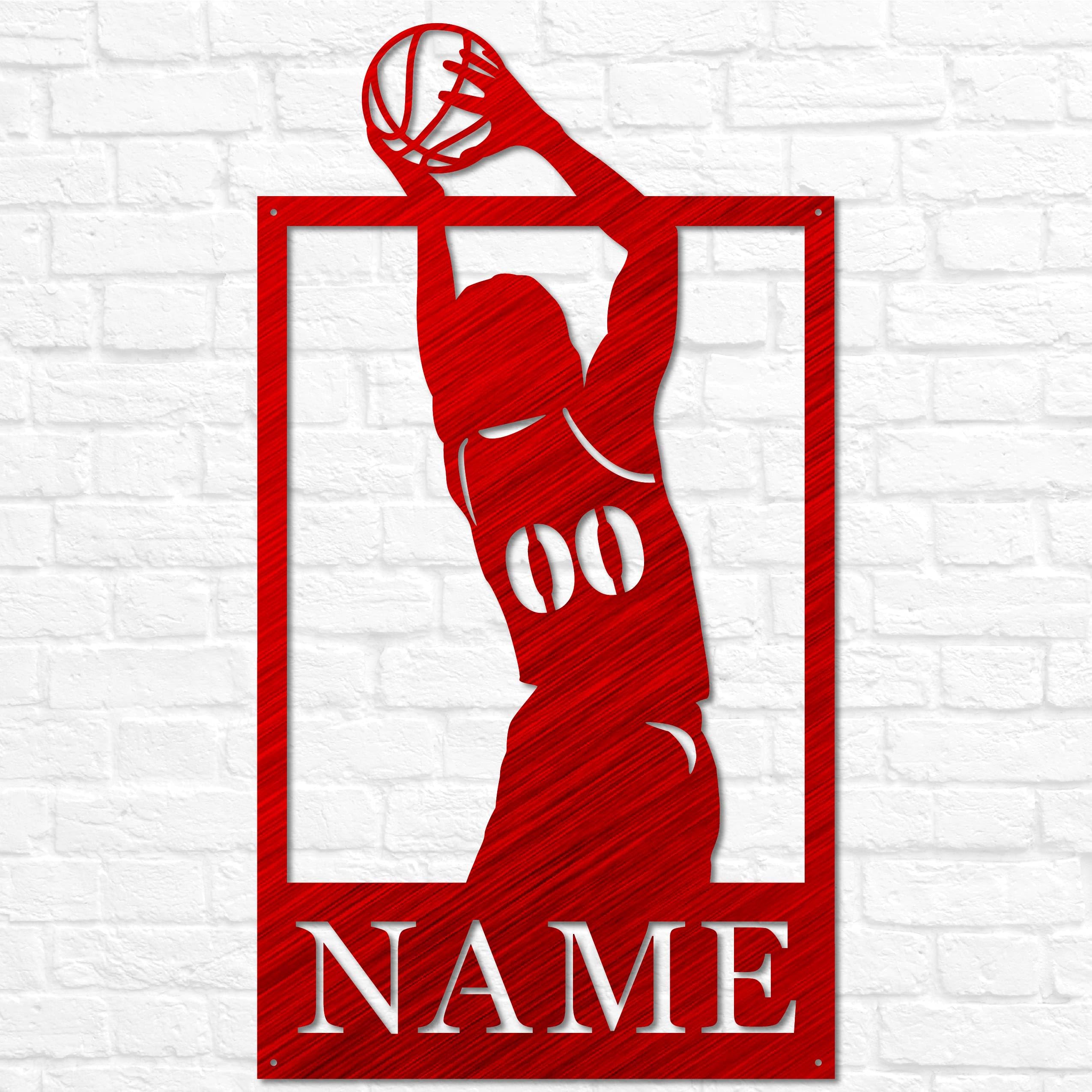 Custom sports plaque inspired by jersey design