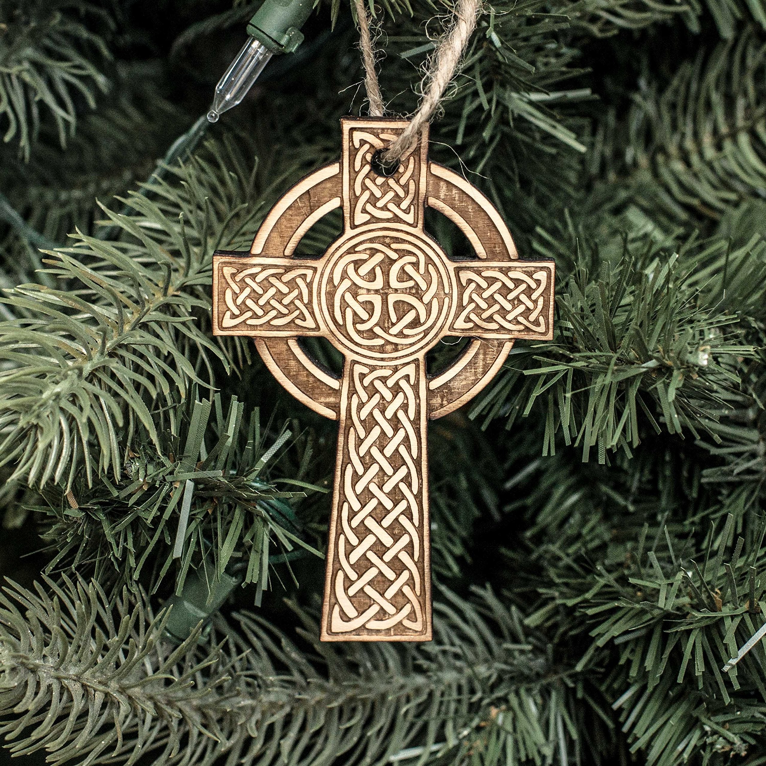 Made in Texas Celtic Cross ornament