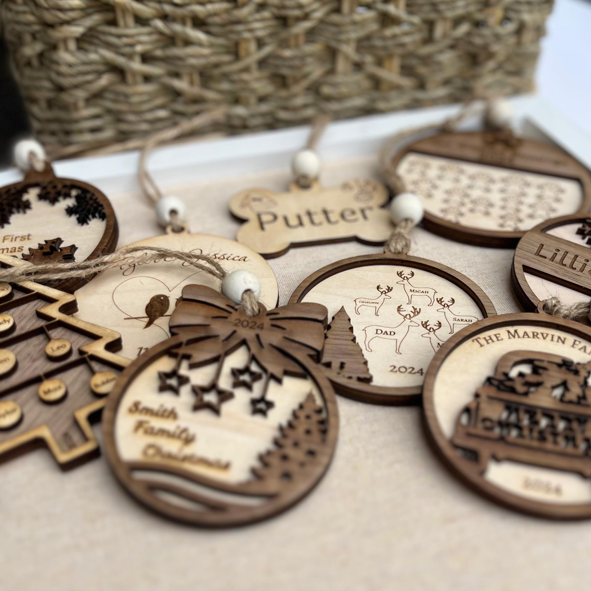Made in USA baby first christmas ornament gift idea