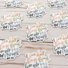 Made in USA Christian magnet with Bible verse