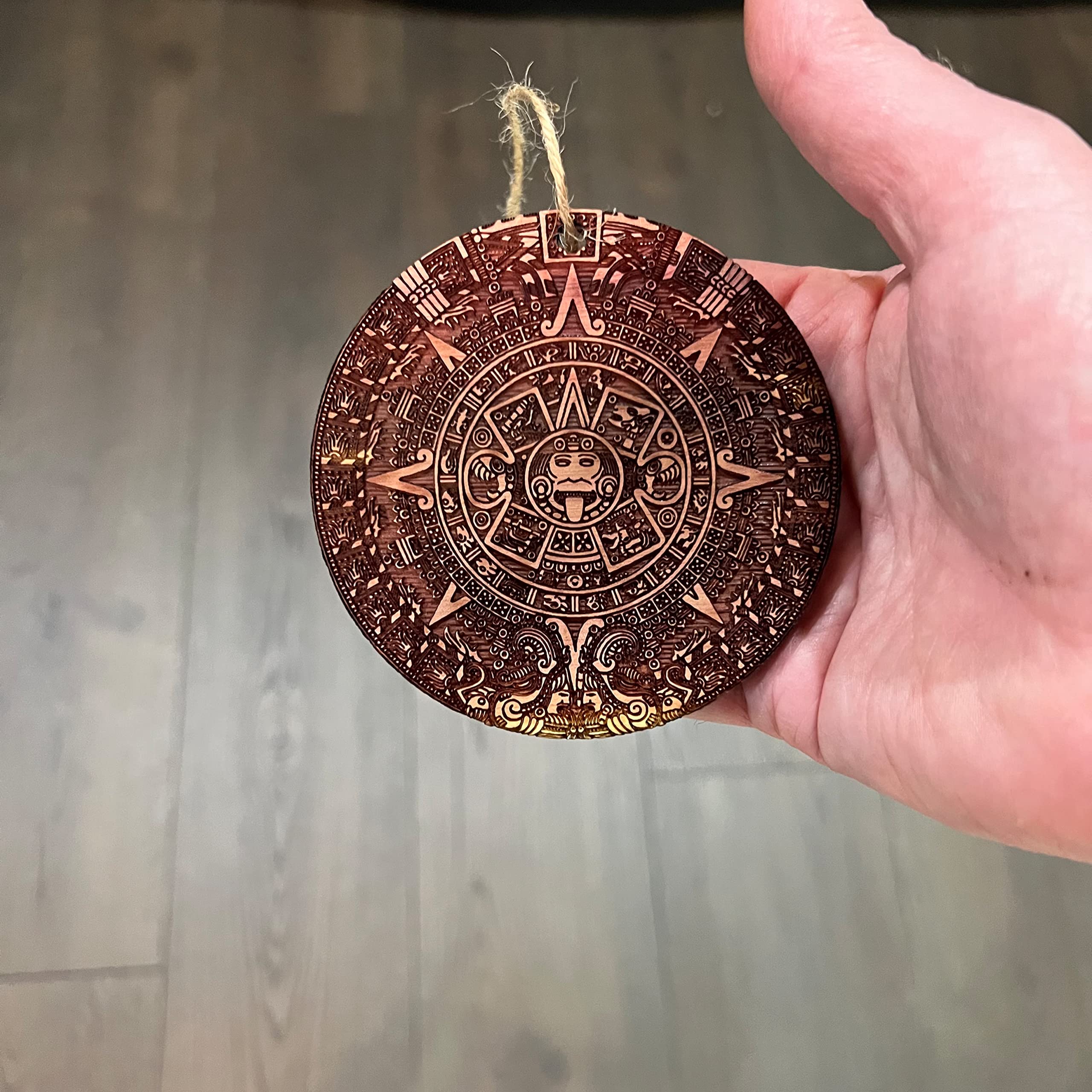 Unique grain variations cedar ornament
