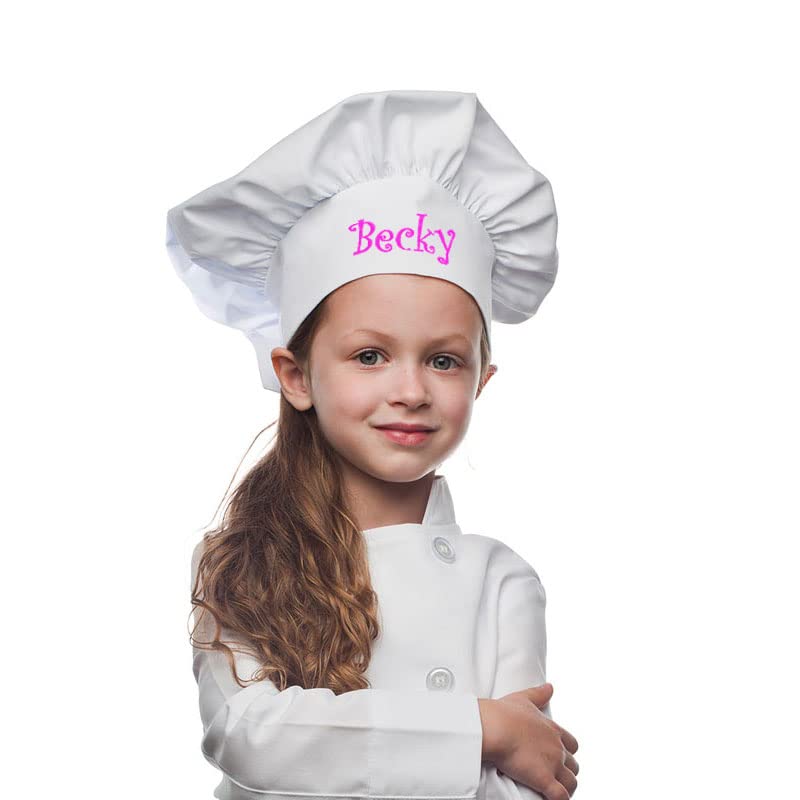 Personalized embroidered chef hat adjustable one size fits all
