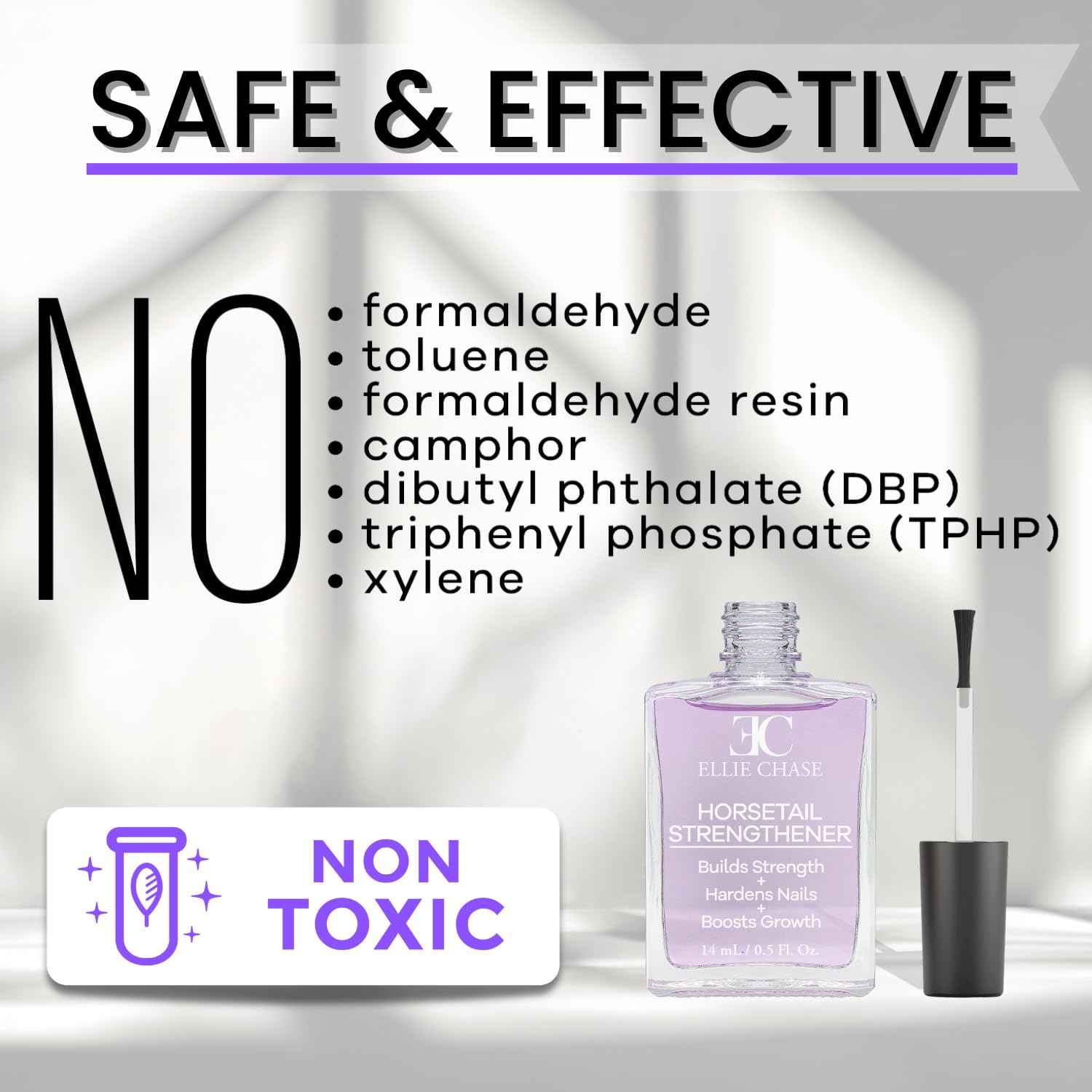 Made in USA cruelty free nail care product packaging