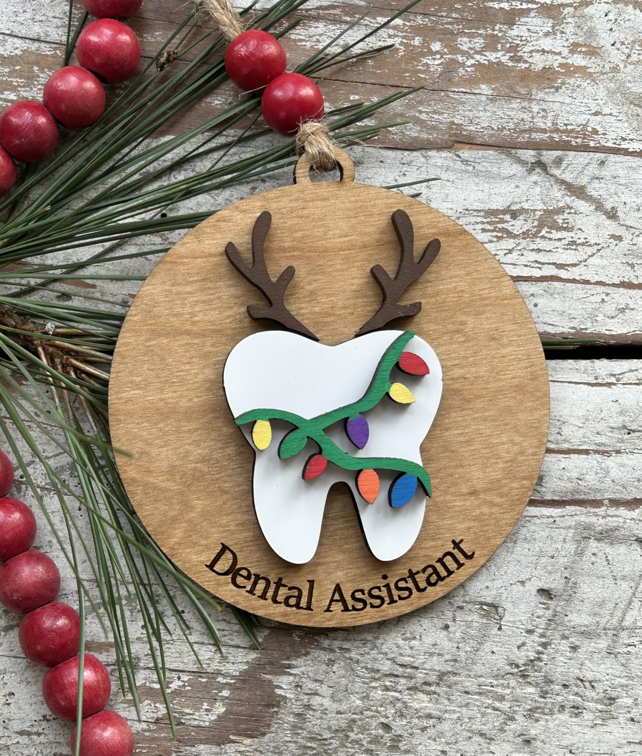 USA made dental ornament crafted by a husband and wife team