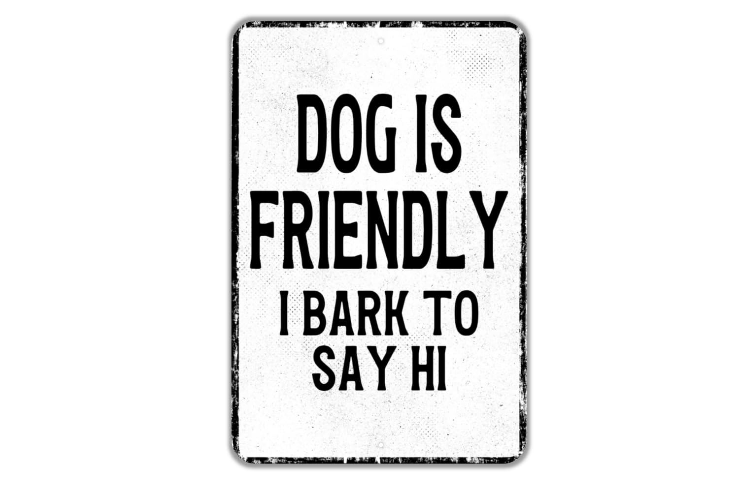 Gloss print finish metal sign made in the USA
