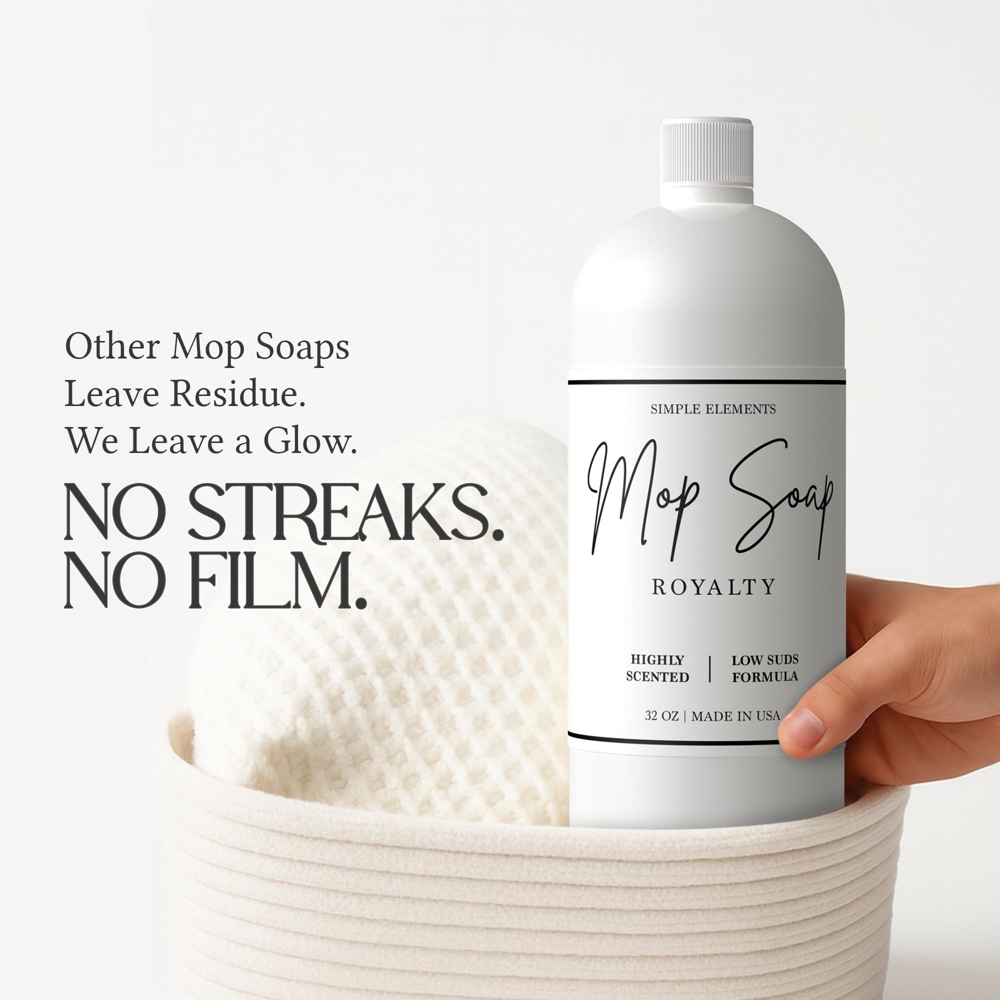 Made in USA mop soap packaging and branding