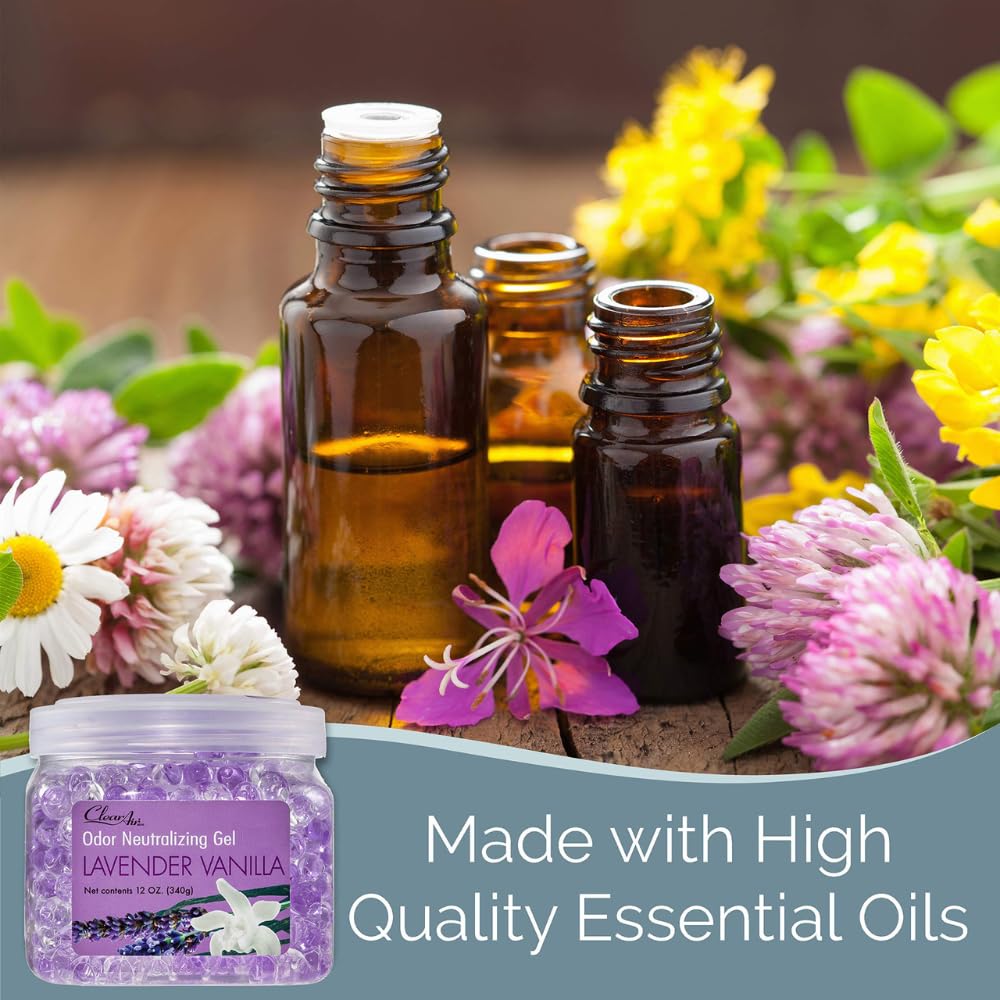 Pack of 2 Clear Air Odor Eliminator Gel jars