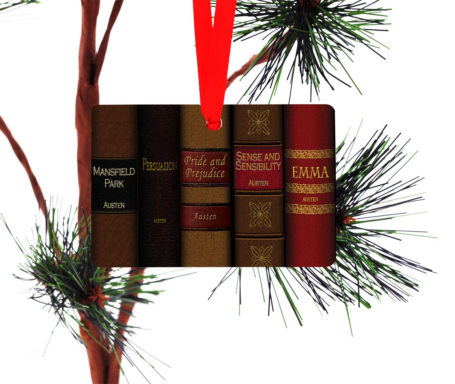 Tree not included with Jane Austen ornament