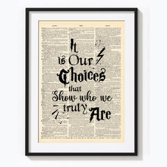 Sihlouette Art dictionary print MaeSean Project 9x12
