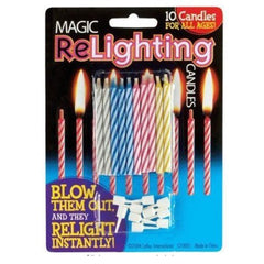 Magic Relighting Birthday Candles 30 candles per package for birthdays
