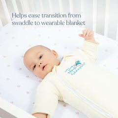 magic sleepsuit merlins cotton swaddle transition blue small 12-18lbs image 2