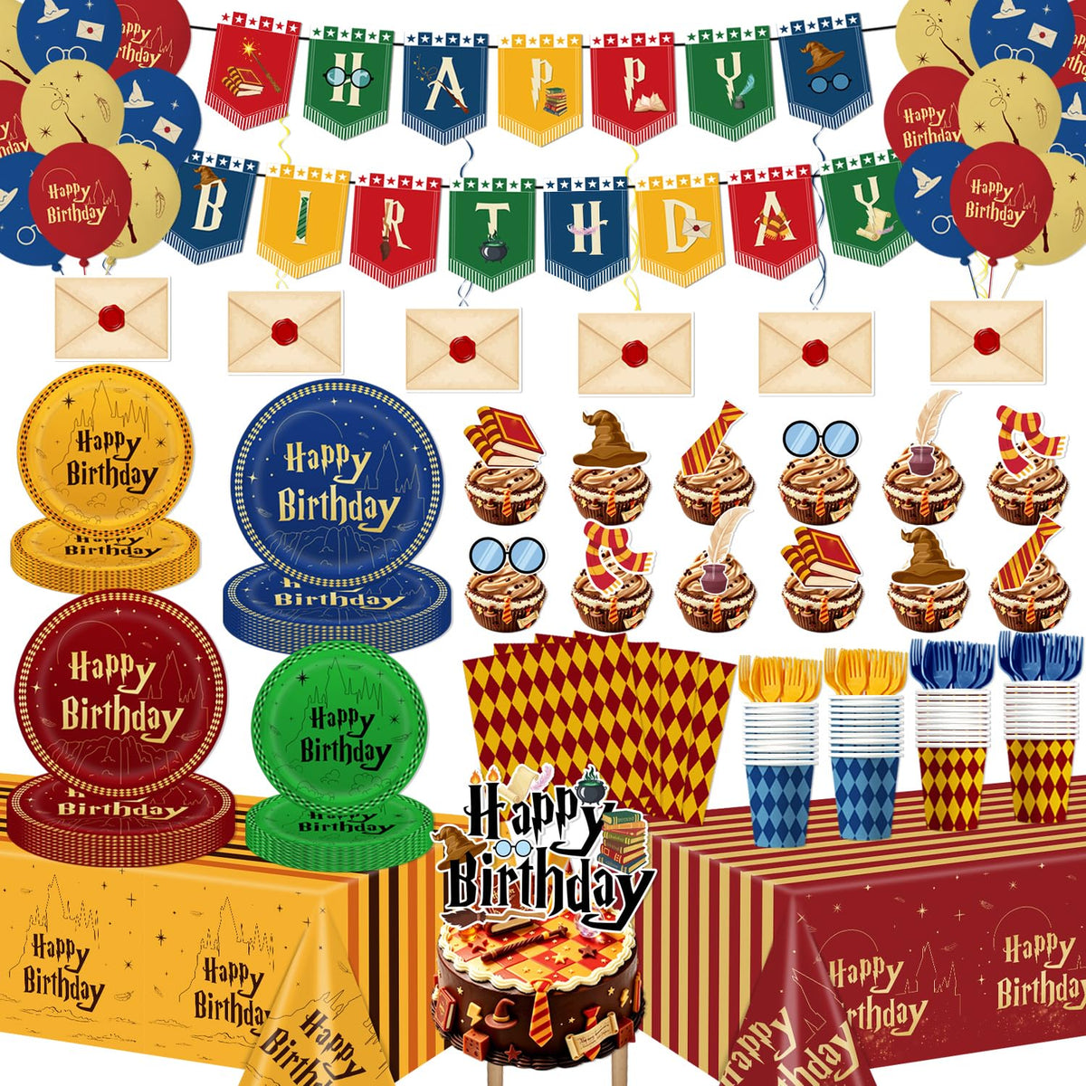 Banner from Magical Wizard Birthday Party Decorations Tableware Set