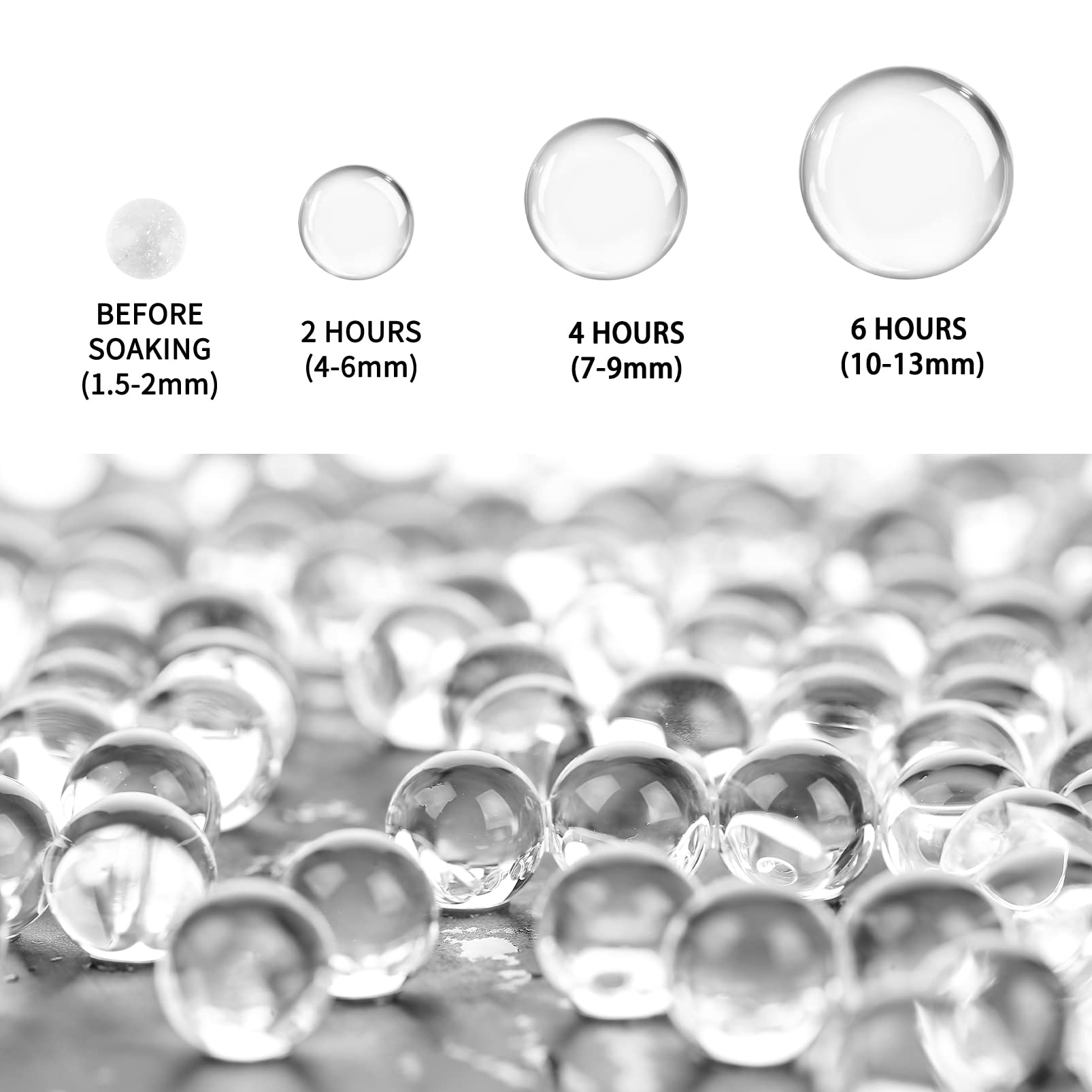 Beads used for vase fillers table settings and centerpieces