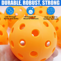 Magicorange Pickleball Balls 40 Holes Outdoor 6 Pack six colors