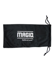Close up of integrated side shields on MAGID Y50 Safety Glasses
