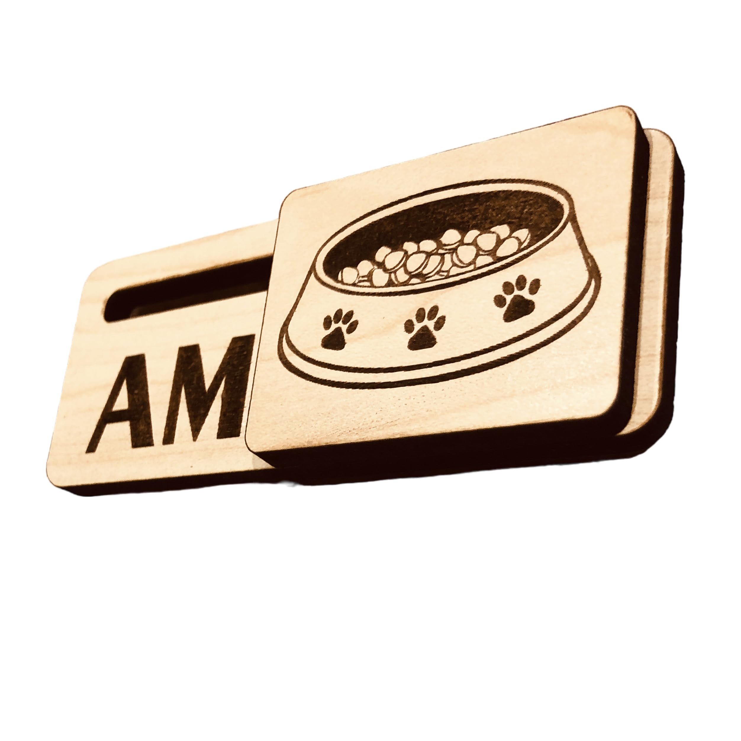 Magnet mounting option for Pet BOWL AM PM EZSlide Tracker