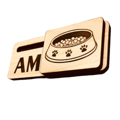 Magnet mounting option for Pet BOWL AM PM EZSlide Tracker