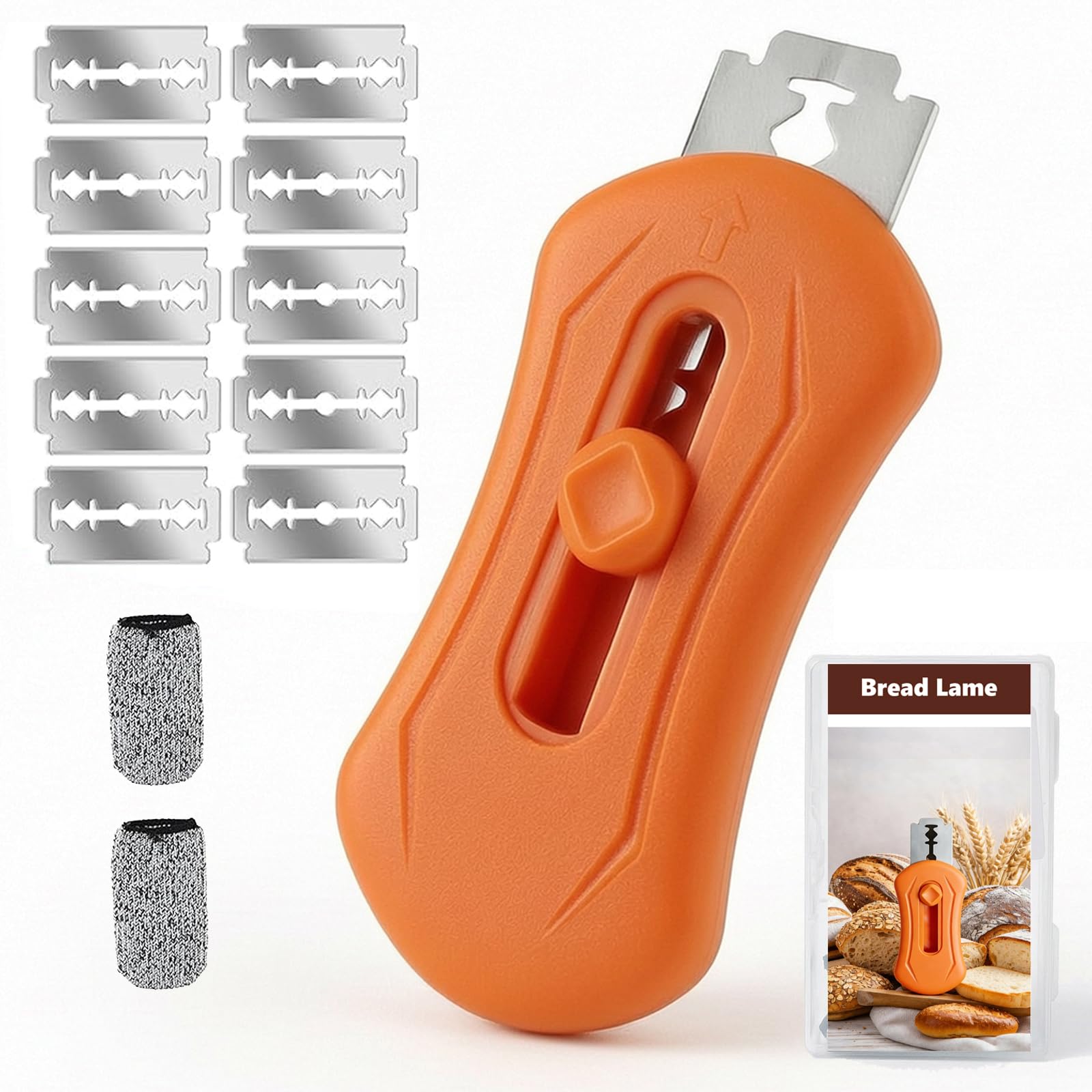 Magnetic Bread Lame with 10 razor blades and case