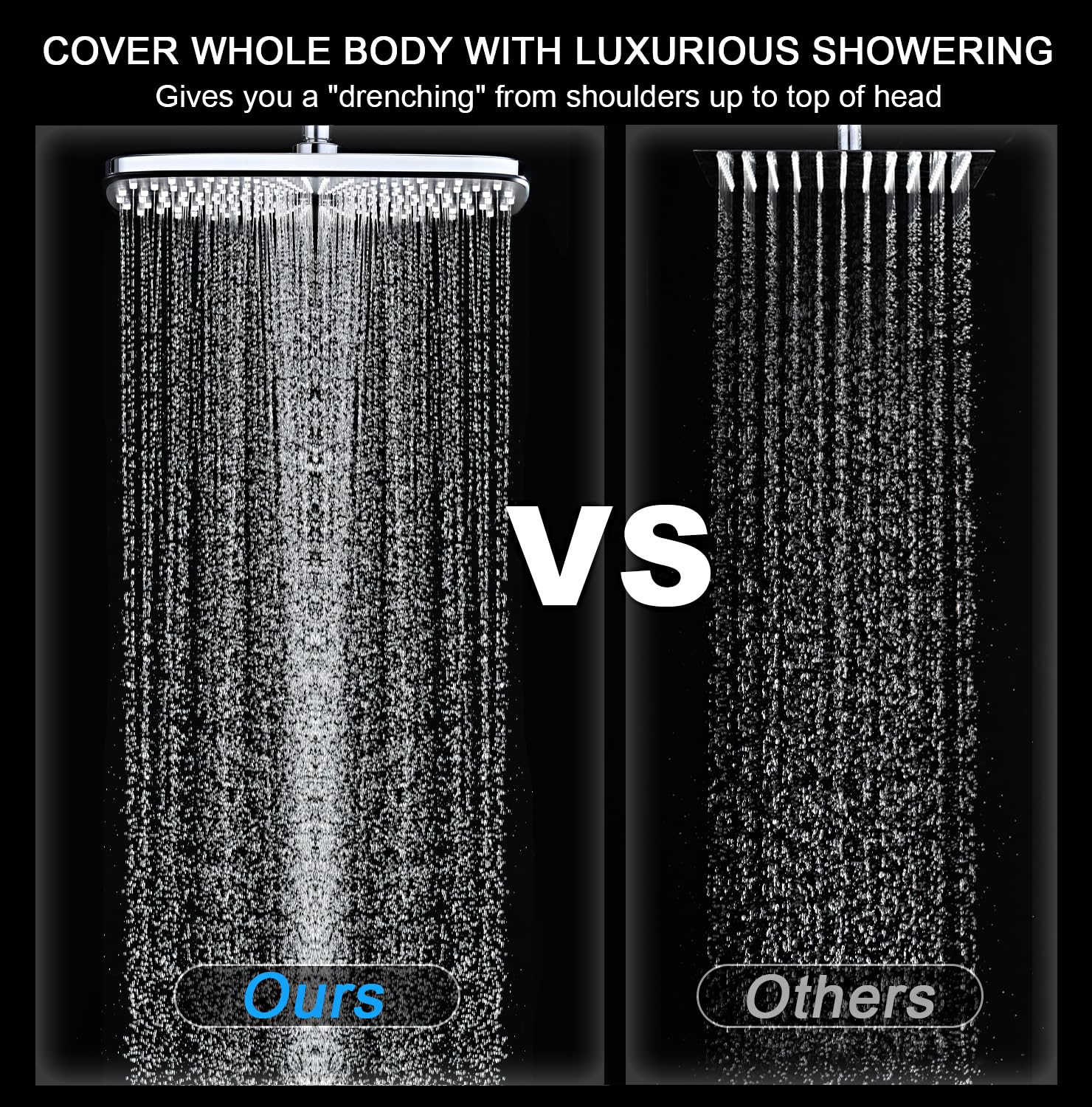 built in magnetic docking for handheld shower