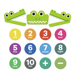 Magnetic Math Signs classroom symbols on board