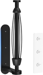 Magnetic paper towel holder attached to a fridge door
