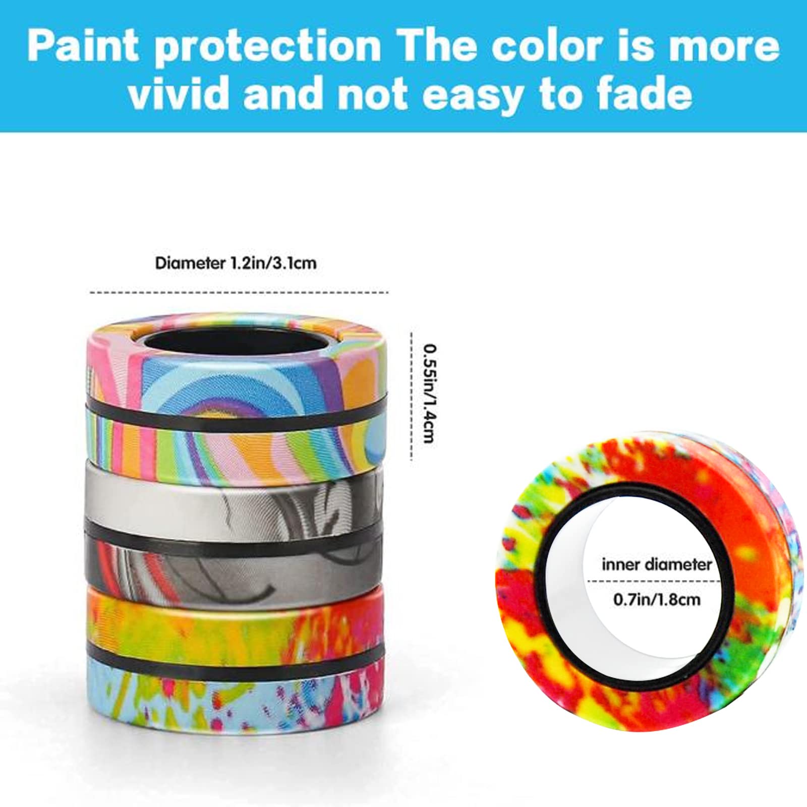 Magnetic rings fidget spinner set for ADHD stress relief
