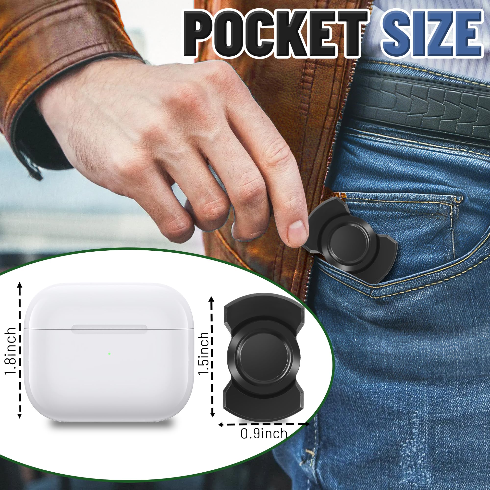 magnetic slider clicker mode close up stainless steel