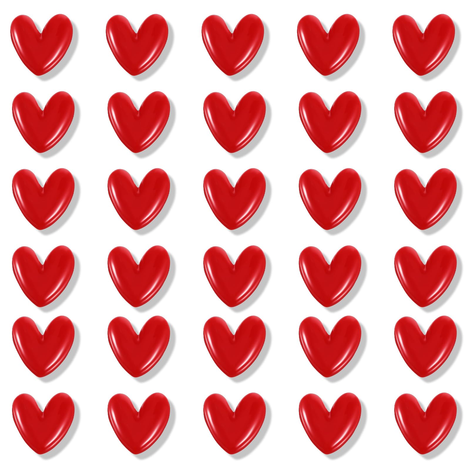 Magnetic surface accessories red heart magnets