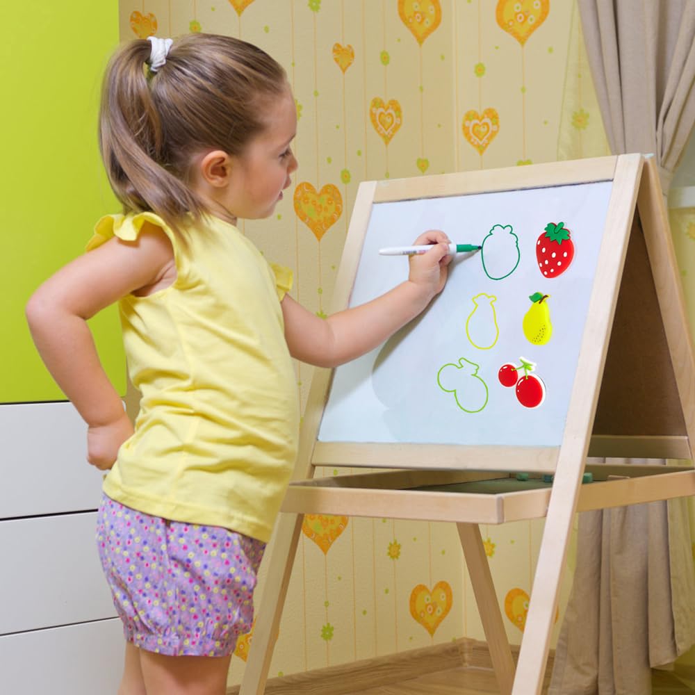 Fridge magnets made from PVC with reusable design and cut fruit motif