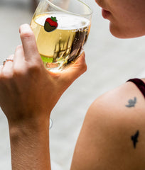 Magnetic wine charms compatible with wine champagne and cocktail glasses