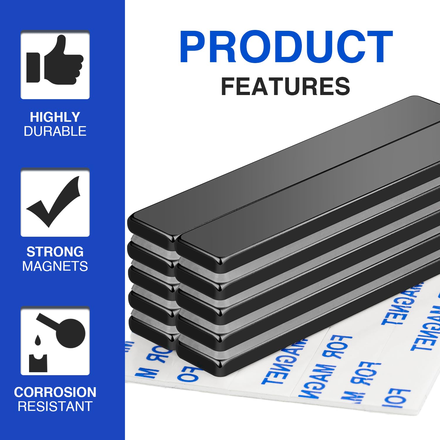 neodymium magnet strips for DIY projects 5 pcs