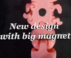 Magnetic shell and bottom magnets hermit crab